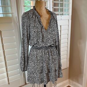 Show Me Your MuMu Black and White Long Sleeve Dress